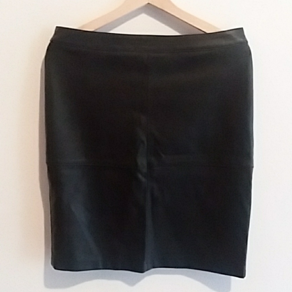 Faux leather skirt